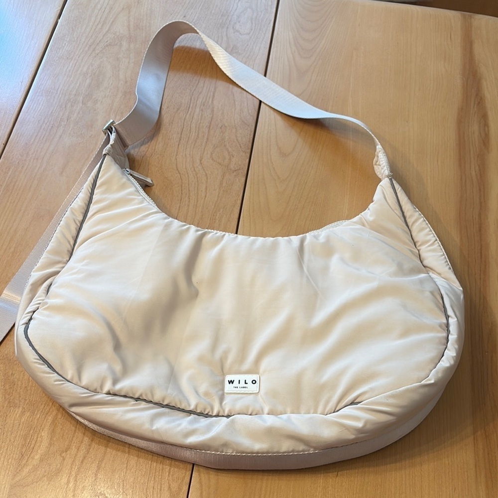 Wilo The Label cream colored shoulder/crossbody bag